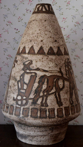 Vase chariot aegina ceramano - vase, "chariot"