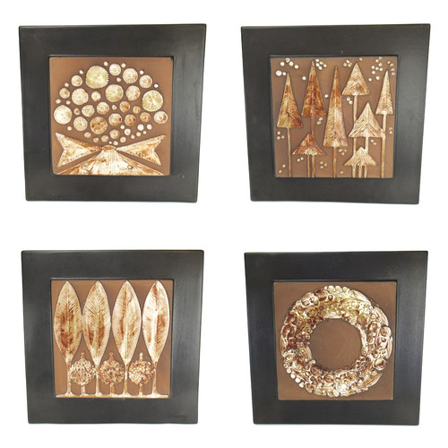 Ceramano pottery wall tile - 4x,