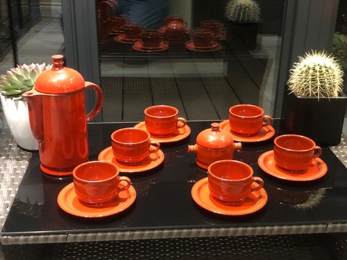 Vintage coffee set ceramano - vintage,